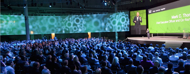 Mark Thompson on stage Cisco